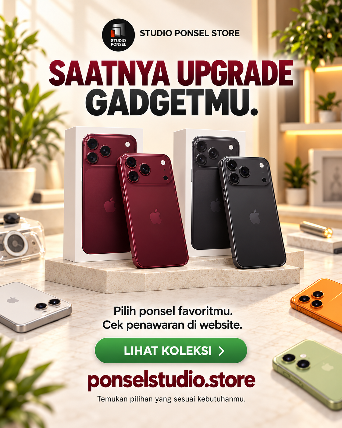 Studio Ponsel Store - Saatnya Upgrade Gadgetmu